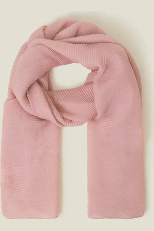 Accessorize Lightweight Pleated Scarf , Size: 18x70cm, Women
