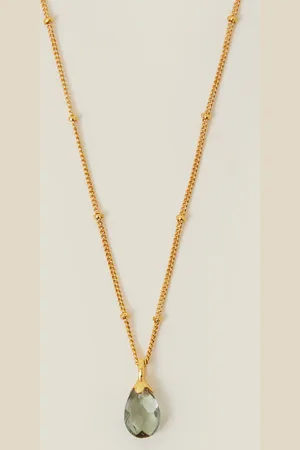Accessorize 14ct -plated Pear Drop Pendant Necklace