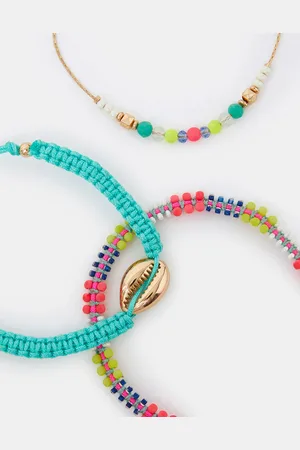 Accessorize 3-Pack Shell Beaded Mix Bracelets