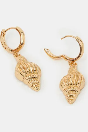 Accessorize Seashell Huggie Hoop Earrings