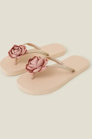 Accessorize Corsage Flip Flops , Size: S