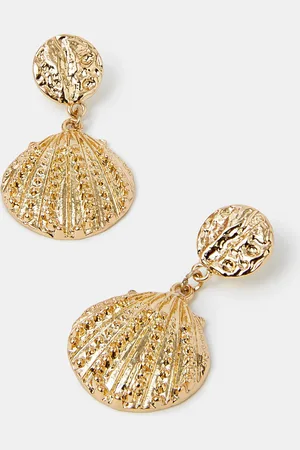 Accessorize Stud Shell Drop Earrings