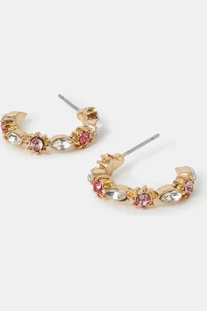 Accessorize Mini Gemstone Hoop Earrings