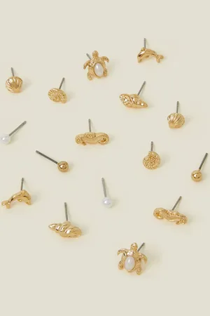 Accessorize 8-Pack Under The Sea Stud Earrings