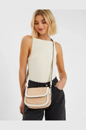 Accessorize Woven Satchel Cross-body Bag