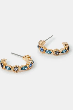 Accessorize Mini Gemstone Hoop Earrings