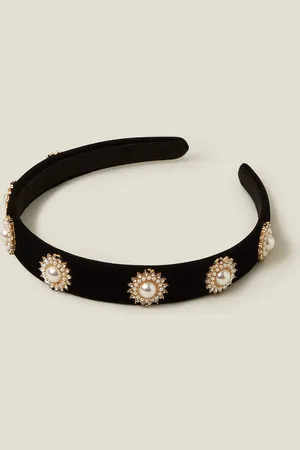 Accessorize Pearl and Gem Headband, Size: One Size, Women