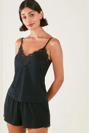 Accessorize Lace Trim Pyjama Set, Size: Xxl, Women
