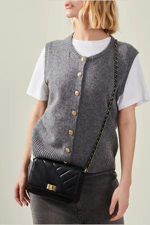 Accessorize Chain Strap Faux Leather Cross-body Bag