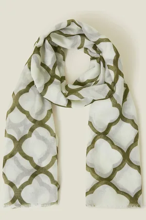 Accessorize Lightweight Clover Pattern Scarf