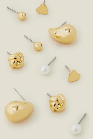 Accessorize 5-Pack Knot Stud Earrings