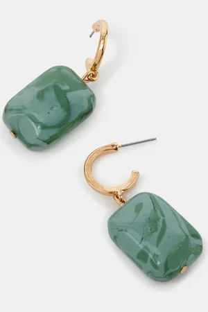 Accessorize Resin Hoop Drop Earrings