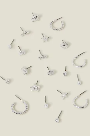 Accessorize 10-Pack Under The Sea Stud and Hoop Earrings