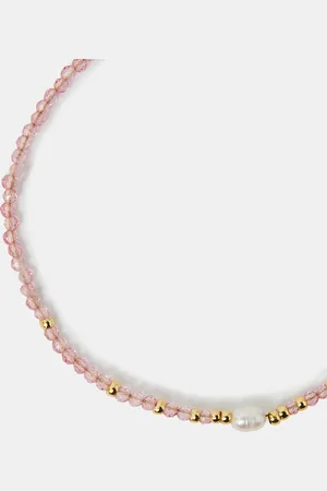 Accessorize 14ct Gold-plated Pearl Beaded Bracelet