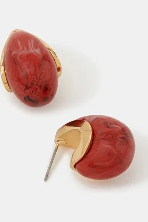 Accessorize Resin Curve Drop Earrings