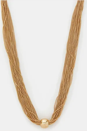 Accessorize Multi-chain Bead Pendant Necklace