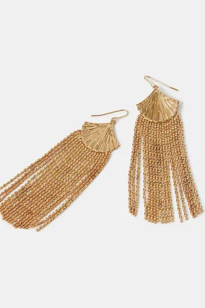 Accessorize Fan Fringe Drop Earrings