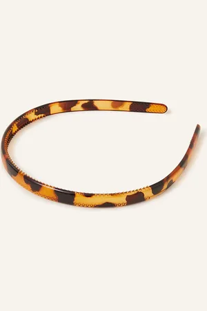 Accessorize Slim Tortoiseshell Headband, Size: W 7 cm, Women
