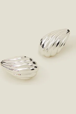 Accessorize Rib Curve Drop Earrings, Women