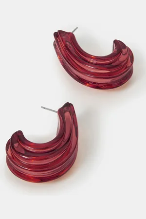 Accessorize Extra Chunky Resin Hoop Earrings
