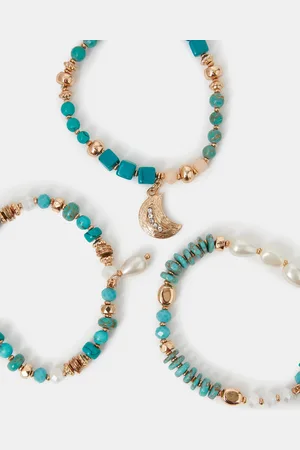 Accessorize 3-Pack Beaded Stretch Bracelets