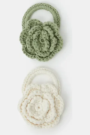 Accessorize 2-Pack Crochet Flower Hair Bands