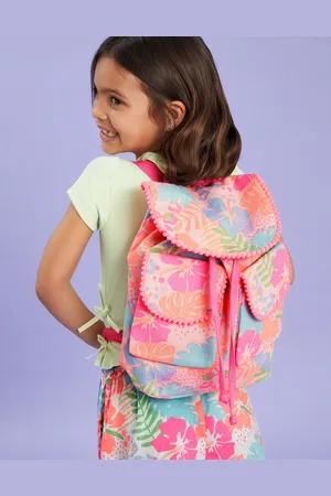 Accessorize Tropical Print Canvas Backpack