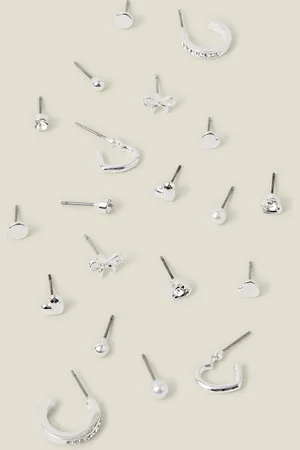 Accessorize 10-Pack Bow Stud and Hoop Earrings