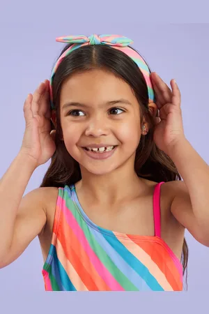 Accessorize Girls Stripe Headband, Kids