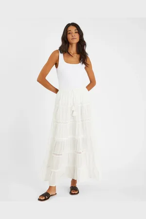 Accessorize Tiered Maxi Skirt , Size: S