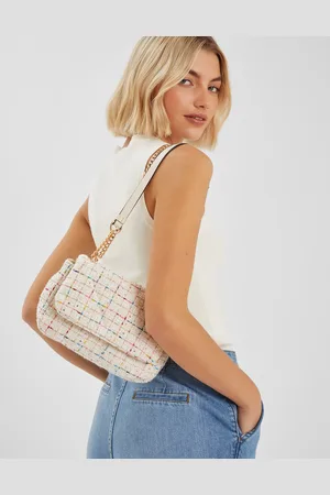 Accessorize Cream Boucle Shoulder Bag