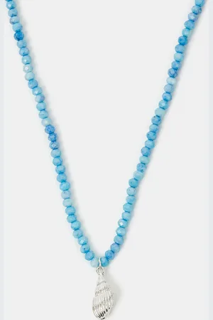 Accessorize Shell Pendant Beaded Necklace