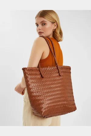 Accessorize Tan Woven Shoulder Bag
