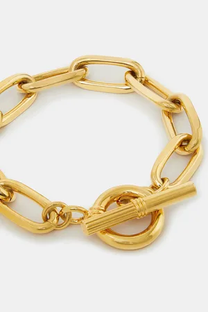Accessorize 14ct -plated Chunky T-bar Chain Bracelet