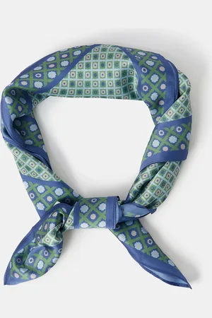 Accessorize Geometric Floral Square Satin Scarf
