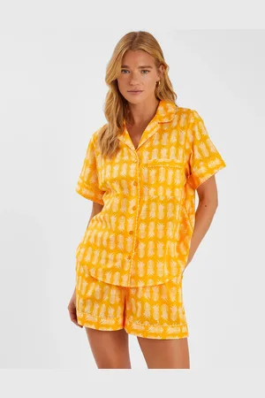 Accessorize Pineapple Print Short Pyjamas Set , Size: xs