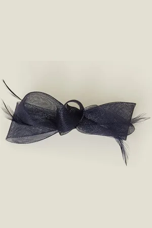 Accessorize Fascinator Feather Bow Hair Clip