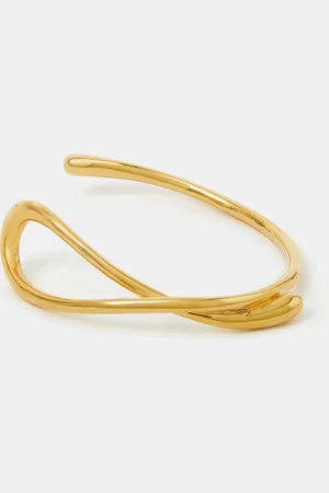 Accessorize 14ct -plated Swirl Cuff Bracelet