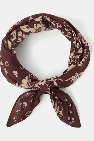 Accessorize Small Floral Cotton Square Scarf