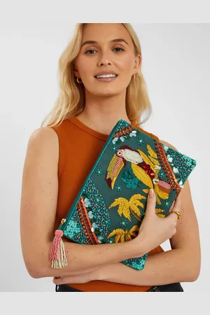 Accessorize Toucan Embellished Clutch Bag