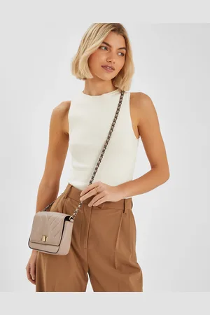 Accessorize Chain Strap Faux Leather Cross-body Bag