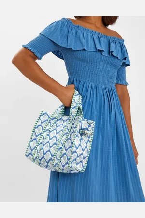 Accessorize Small Dandelion Print Quilted Tote Bag
