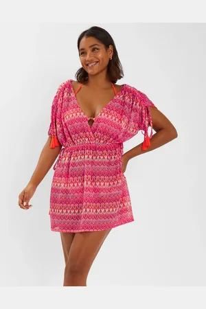Accessorize Crochet Mini Kaftan , Size: L