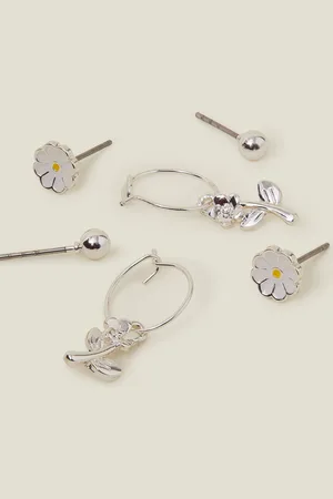 Accessorize 3-Pack Daisy Earrings