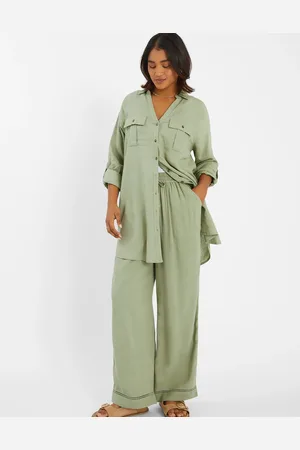 Accessorize Wide Leg Beach Trousers , Size: L