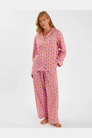 Accessorize Marigold Print Long Pyjamas Set , Size: S