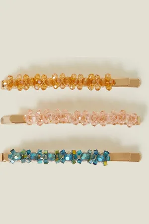 Accessorize 3-Pack Sparkle Gem Hair Slides