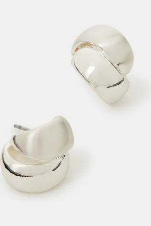 Accessorize Mixed Metal Huggie Hoops