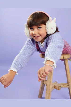 Accessorize Girls Knit Bunny Earmuffs, Kids