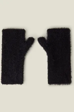 Accessorize Fluffy Cut Off Gloves
